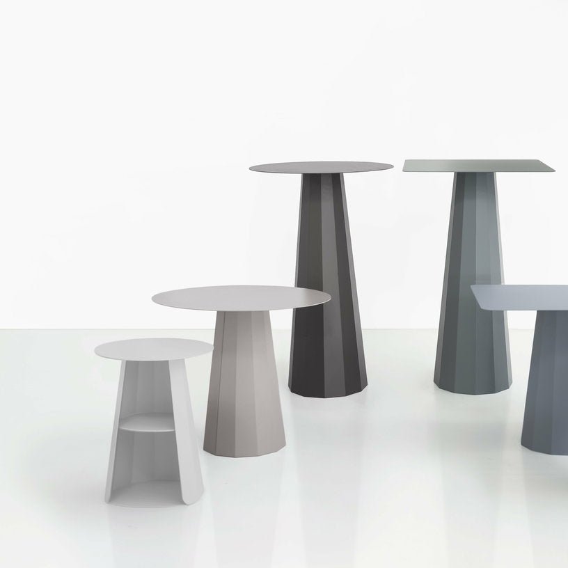 Table de chevet en acier blanche 39 cm Ankara - Matière Grise - The Cool Republic