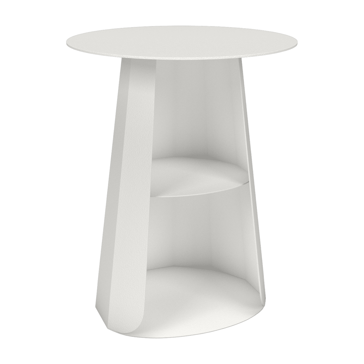 Table de chevet en acier blanche 39 cm Ankara - Matière Grise - The Cool Republic