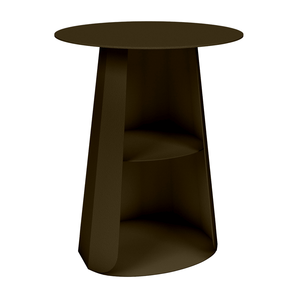 Table de chevet en acier bronze 39 cm Ankara - Matière Grise - The Cool Republic
