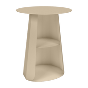 Table de chevet en acier crème 39 cm Ankara - Matière Grise - The Cool Republic