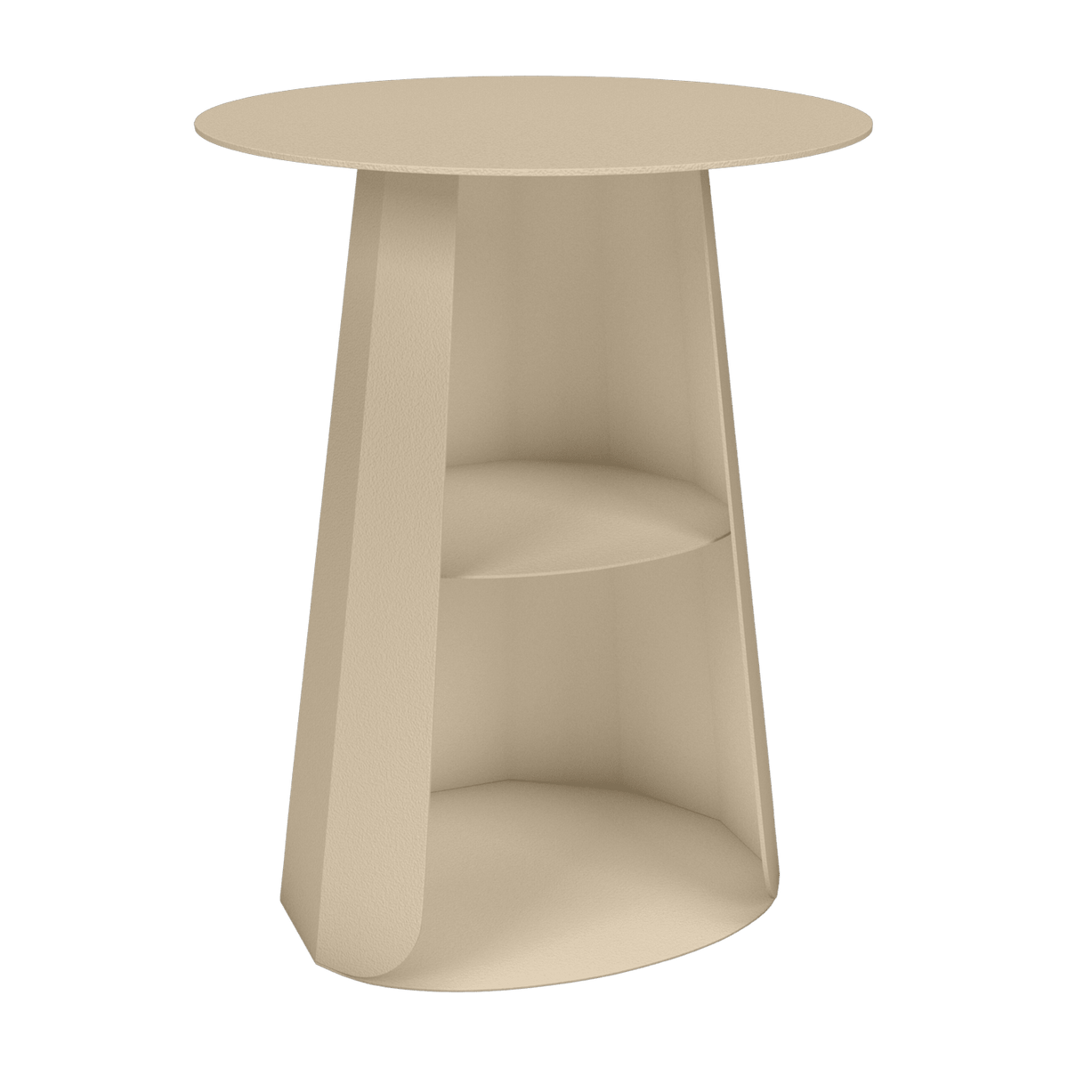 Table de chevet en acier crème 39 cm Ankara - Matière Grise - The Cool Republic