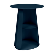 Table de chevet en acier denim 39 cm Ankara - Matière Grise - The Cool Republic