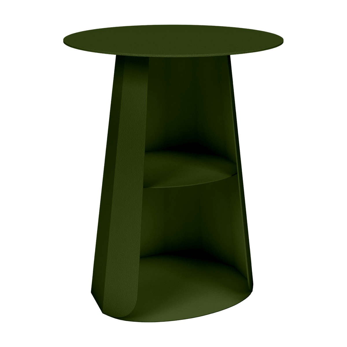 Table de chevet en acier kaki 39 cm Ankara - Matière Grise - The Cool Republic