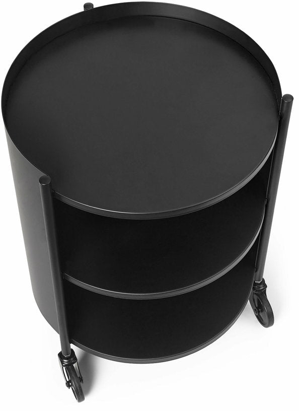 Table de chevet en acier noir 53 x 42 cm Eve - Ferm Living - The Cool Republic
