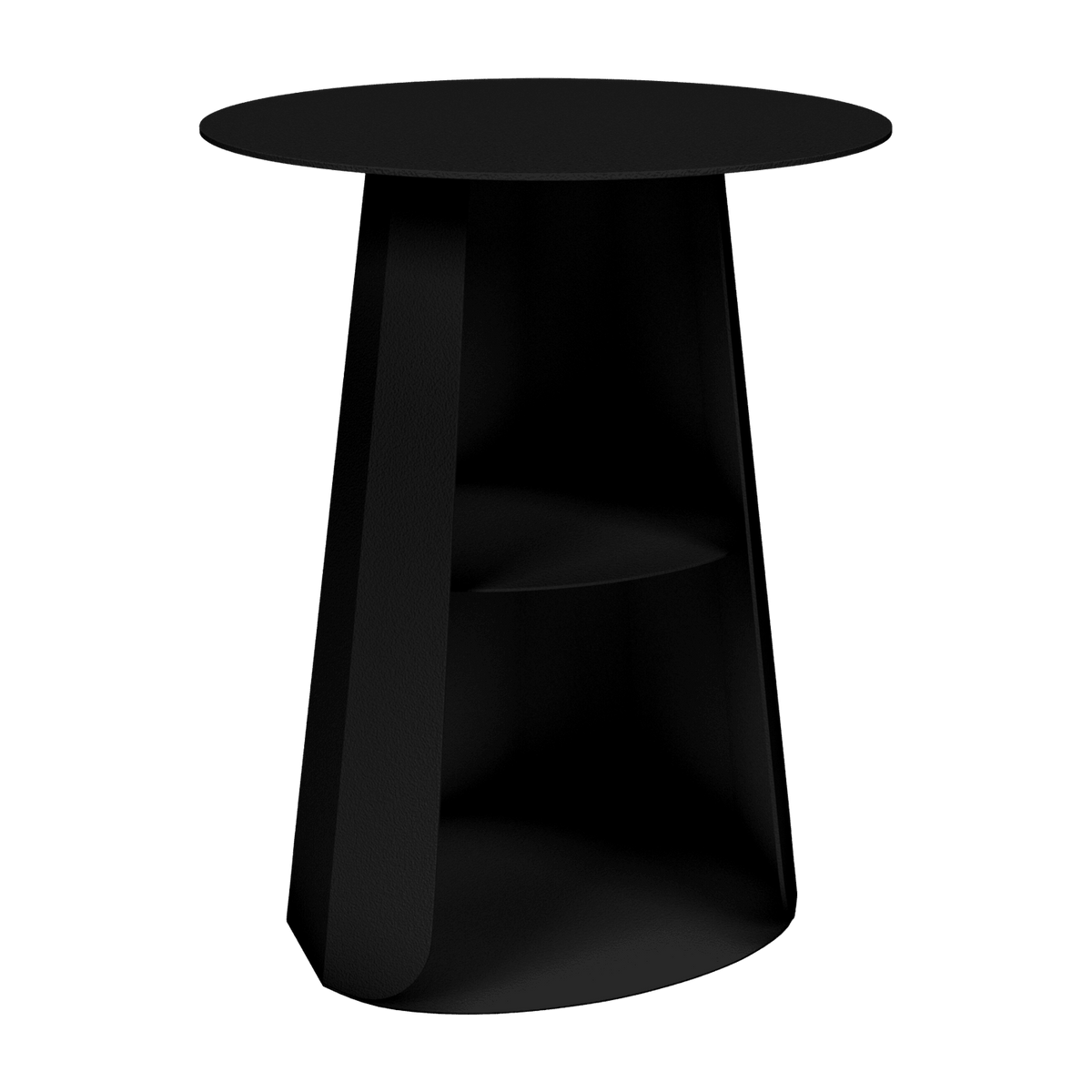 Table de chevet en acier noir mat 39 cm Ankara - Matière Grise - The Cool Republic
