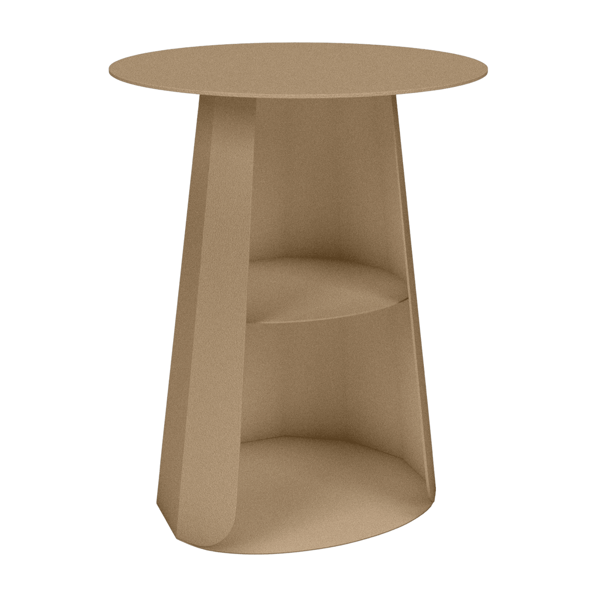 Table de chevet en acier sable 39 cm Ankara - Matière Grise - The Cool Republic