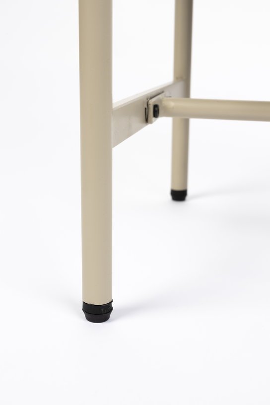 Table de chevet en bois et métal beige Sora - The Cool Republic - The Cool Republic