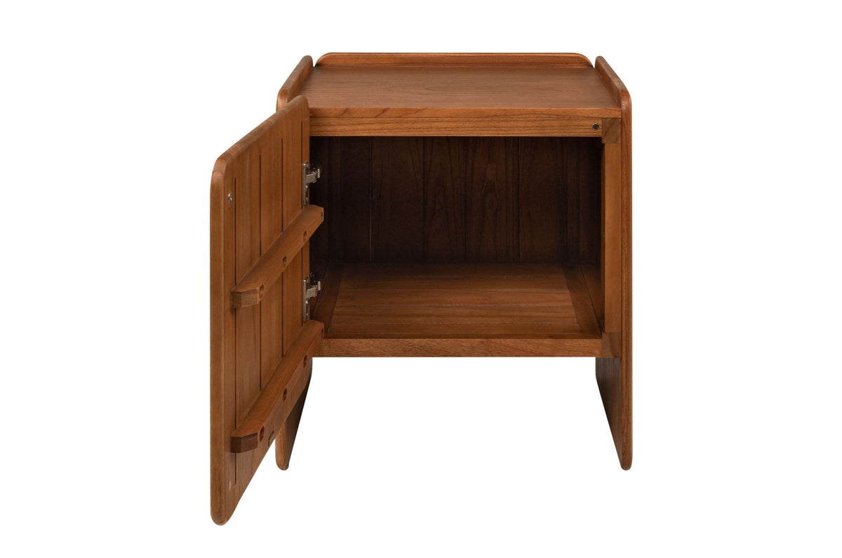 Table de chevet en bois mindi droit 56x48x60cm Mika - Versmissen - The Cool Republic