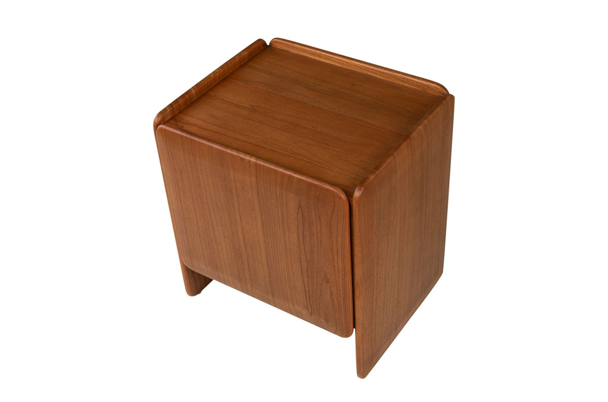 Table de chevet en bois mindi gauche 56x48x60cm Mika - Versmissen - The Cool Republic