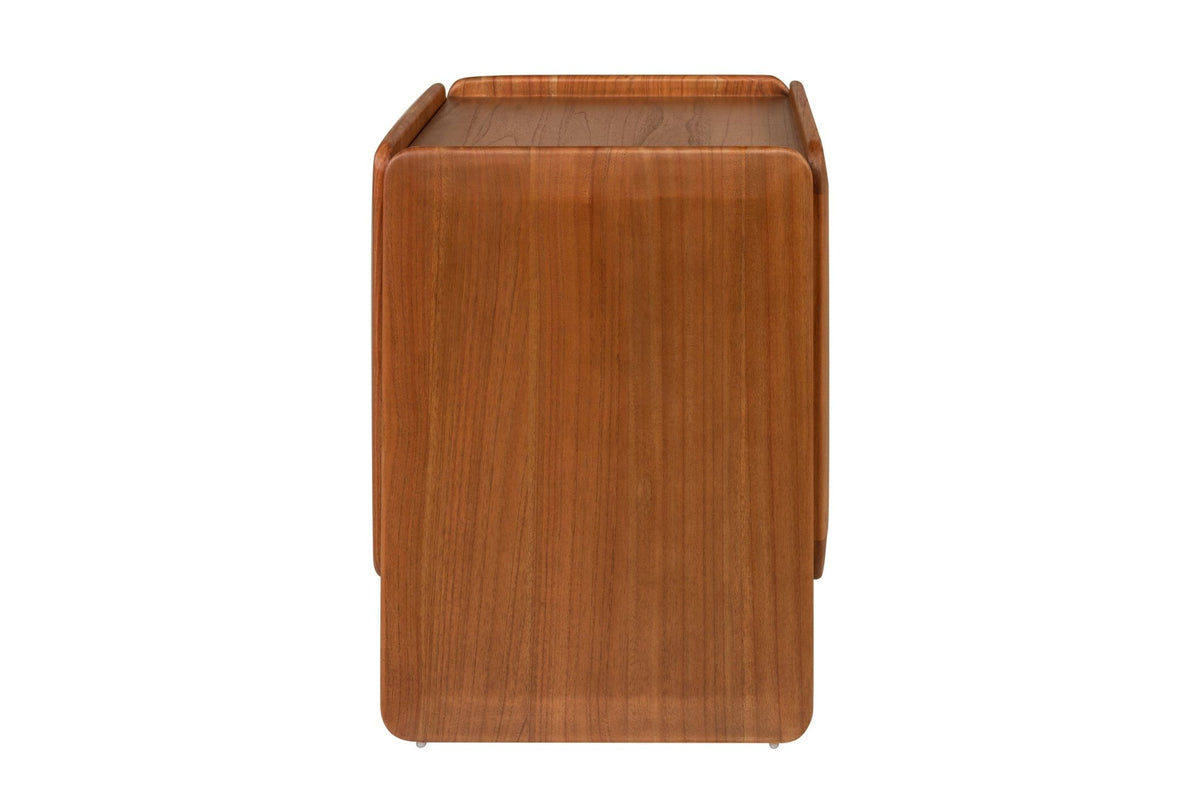 Table de chevet en bois mindi gauche 56x48x60cm Mika - Versmissen - The Cool Republic