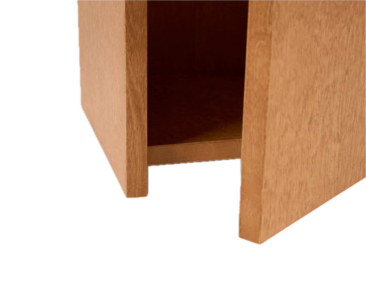Table de chevet en bouleau brun chaud 37 x 37 x 54 cm Ratio - Frama - The Cool Republic