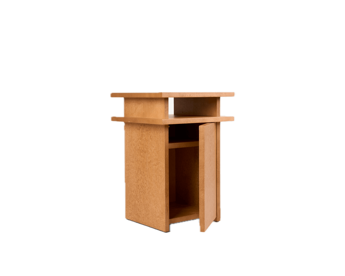 Table de chevet en bouleau brun chaud 37 x 37 x 54 cm Ratio - Frama - The Cool Republic