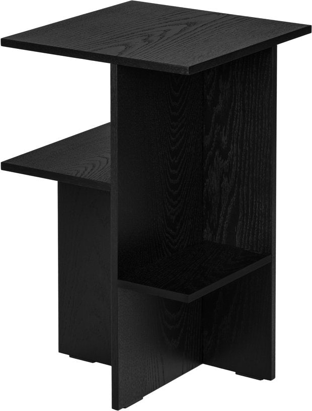 Table de chevet en mélamine noir volcan Atik - noo.ma - The Cool Republic
