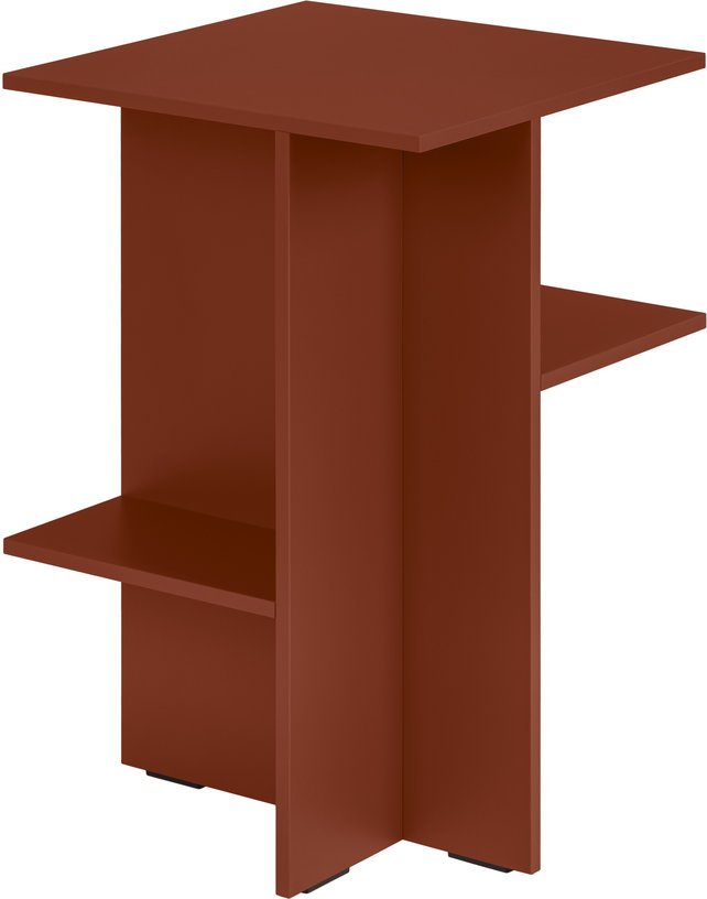 Table de chevet en mélamine rose terracotta Atik - noo.ma - The Cool Republic