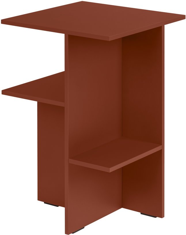 Table de chevet en mélamine rose terracotta Atik - noo.ma - The Cool Republic