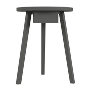 Table de chevet laqué gris Gray 45 - Gervasoni - The Cool Republic