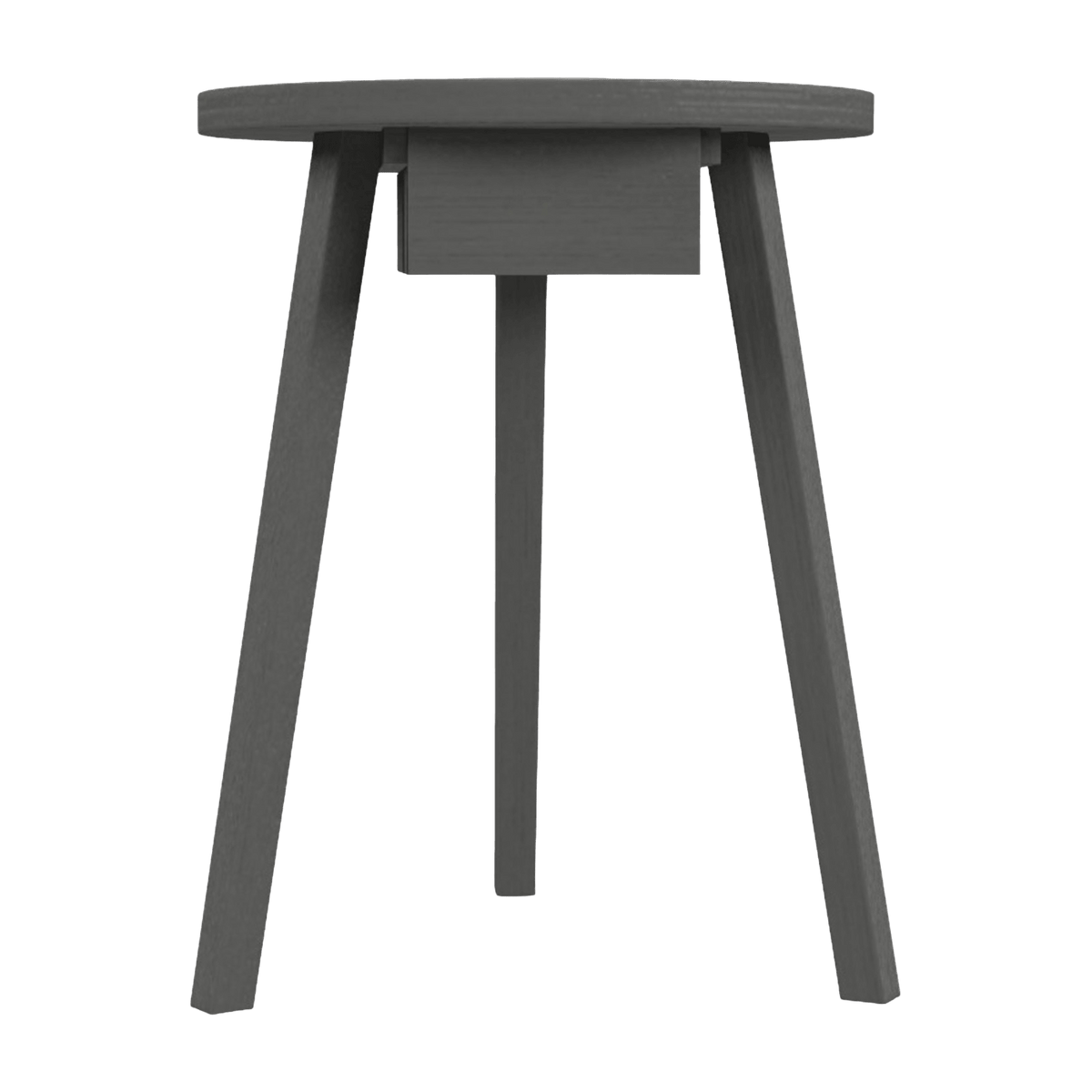 Table de chevet laqué gris Gray 45 - Gervasoni - The Cool Republic