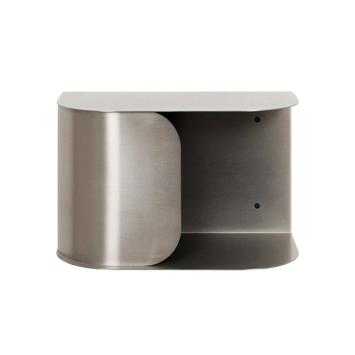 Table de chevet murale en acier brossé 40 x 20,5 x 25 cm - Nobodinoz - The Cool Republic