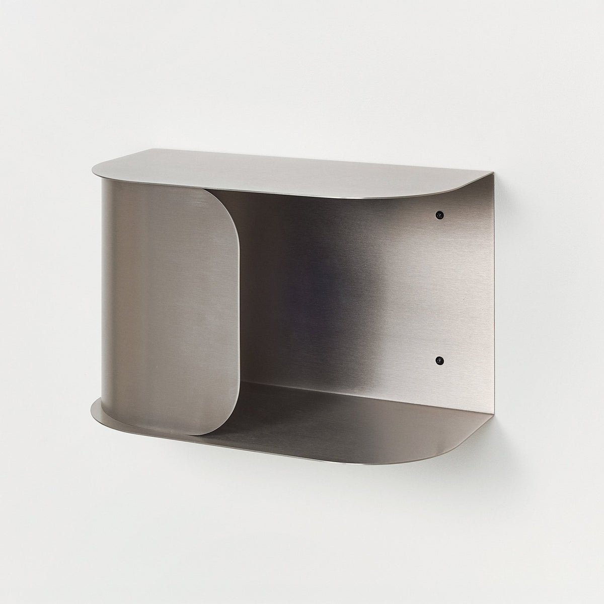 Table de chevet murale en acier brossé 40 x 20,5 x 25 cm - Nobodinoz - The Cool Republic
