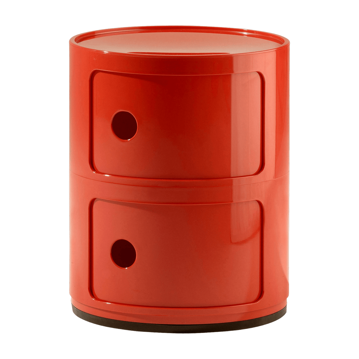 Table de chevet rouge 2 tiroirs Componibili - Kartell - The Cool Republic