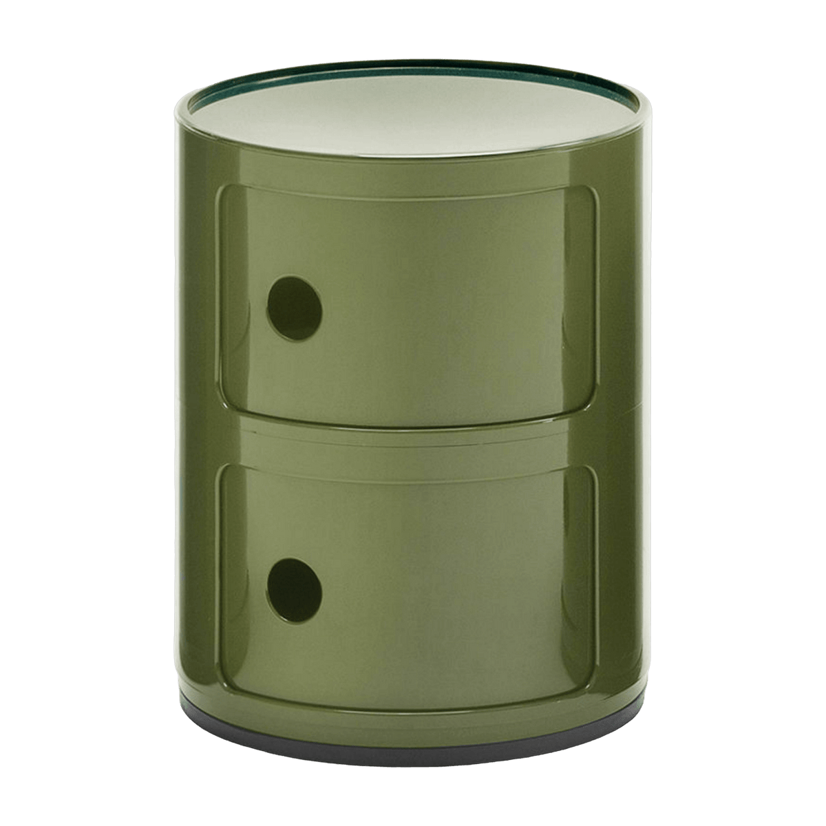 Table de chevet vert 2 tiroirs Componibili - Kartell - The Cool Republic