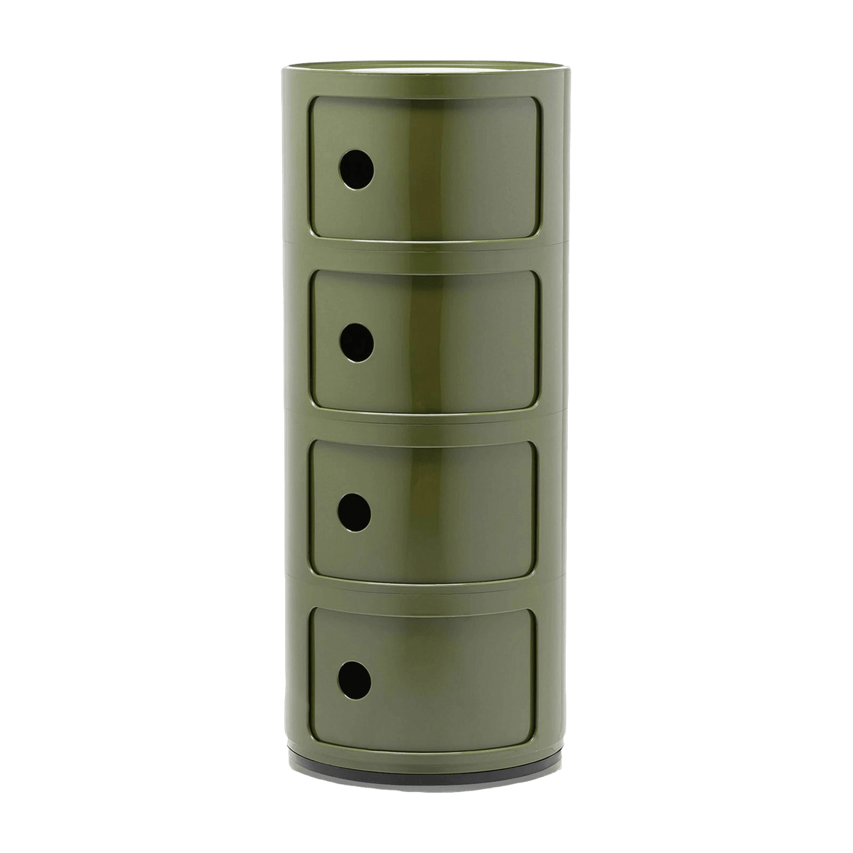 Table de chevet vert 4 tiroirs Componibili - Kartell - The Cool Republic