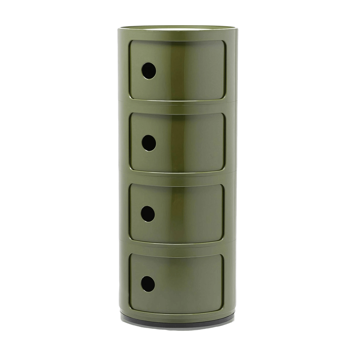 Table de chevet vert 4 tiroirs Componibili - Kartell - The Cool Republic