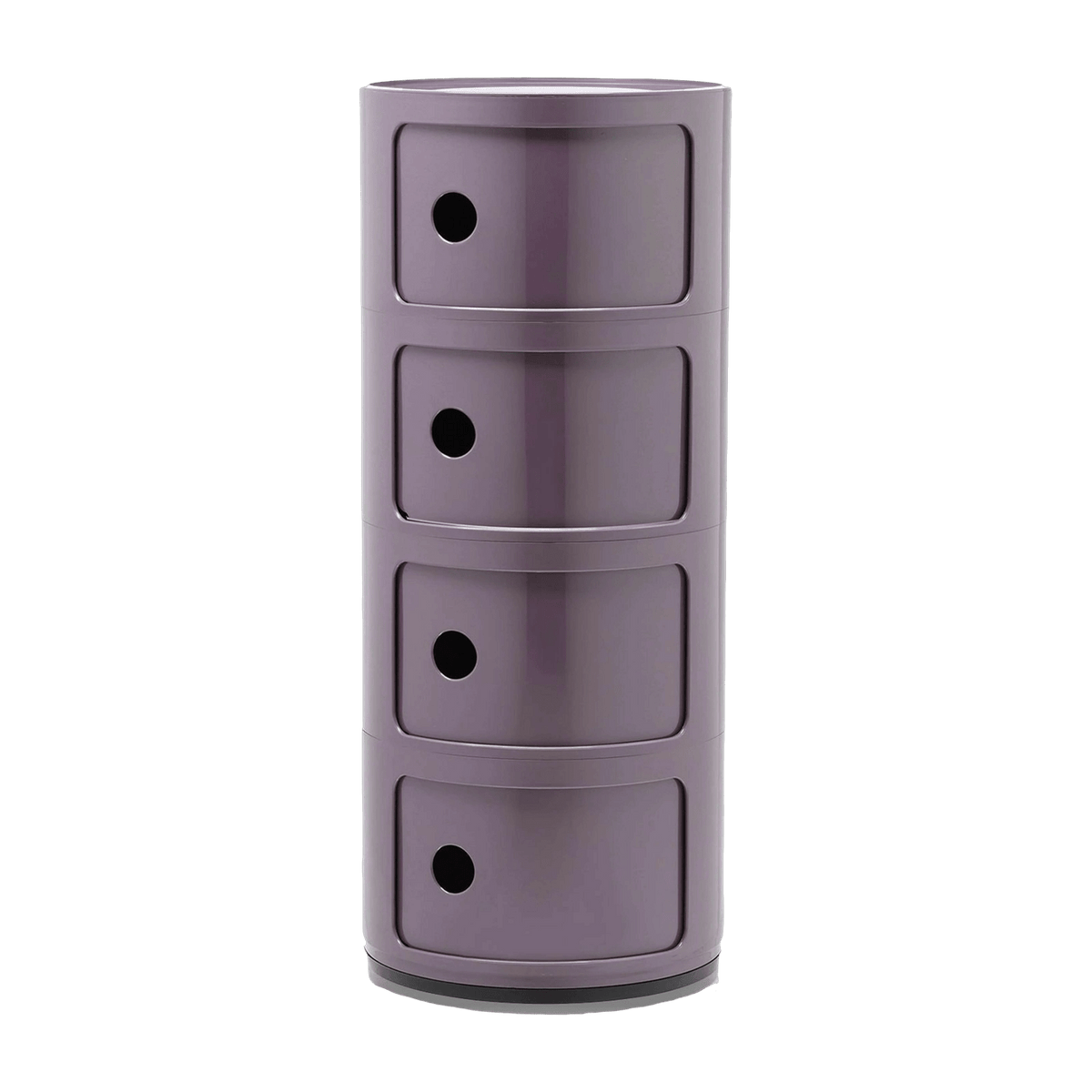 Table de chevet violet 4 tiroirs Componibili - Kartell - The Cool Republic