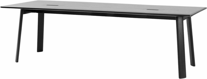 Table de conférence en chêne noir 250 cm Alle - Hem - The Cool Republic