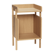 Table de console en chêne naturel avec deux cases de rangement - Hübsch - The Cool Republic