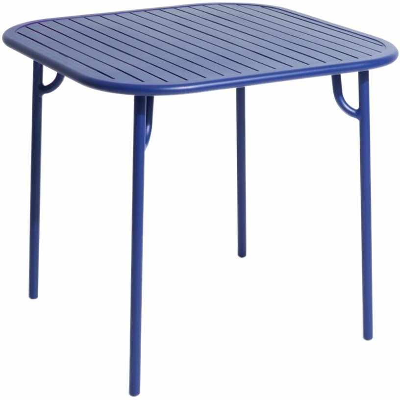 Table de jardin carrée bleue Week - End - Petite Friture - The Cool Republic