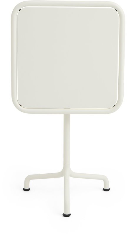 Table de jardin carrée en aluminium laqué blanc cassé 55x55x74cm Deville - HAY - The Cool Republic