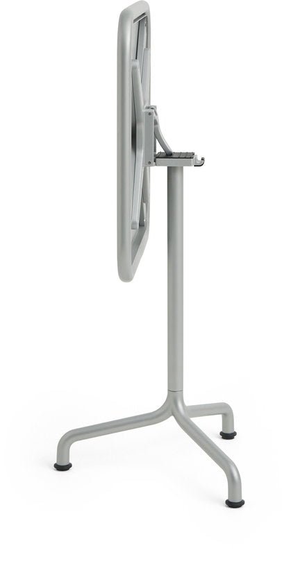 Table de jardin carrée en aluminium laqué gris argenté 55x55x74cm Deville - HAY - The Cool Republic