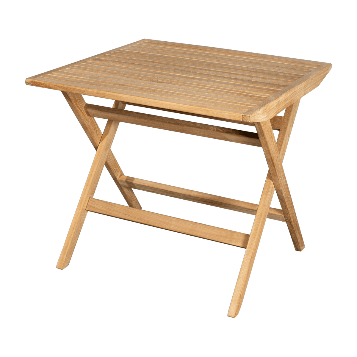 Table de jardin carrée en teck Flip - Cane-Line - The Cool Republic