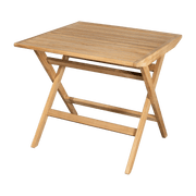 Table de jardin carrée en teck Flip - Cane-Line - The Cool Republic