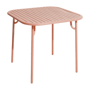 Table de jardin carrée rose blush Week-End - Petite Friture - The Cool Republic