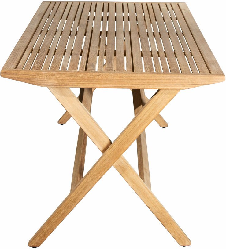 Table de jardin en teck Flip - Cane - Line - The Cool Republic