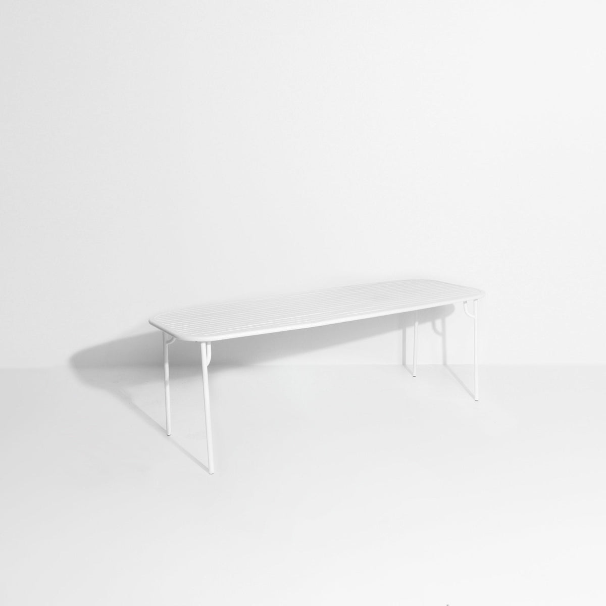 Table de jardin rectangulaire blanche 220 cm Week-End - Petite Friture - The Cool Republic