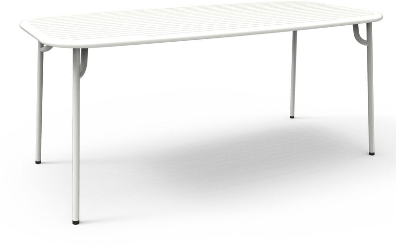 Table de jardin rectangulaire blanche 220 cm Week - End - Petite Friture - The Cool Republic
