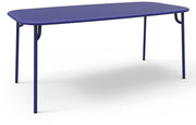 Table de jardin rectangulaire bleue 220 cm Week - End - Petite Friture - The Cool Republic