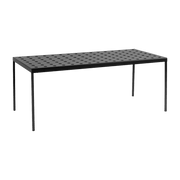 Table de jardin rectangulaire en acier anthracite 190 x 87 cm Balcony - HAY - The Cool Republic