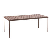 Table de jardin rectangulaire en acier rouge 190 x 87 cm Balcony - HAY - The Cool Republic