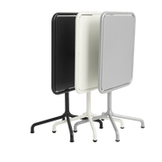 Table de jardin rectangulaire en aluminium laqué blanc cassé 60x70x74cm Deville - HAY - The Cool Republic