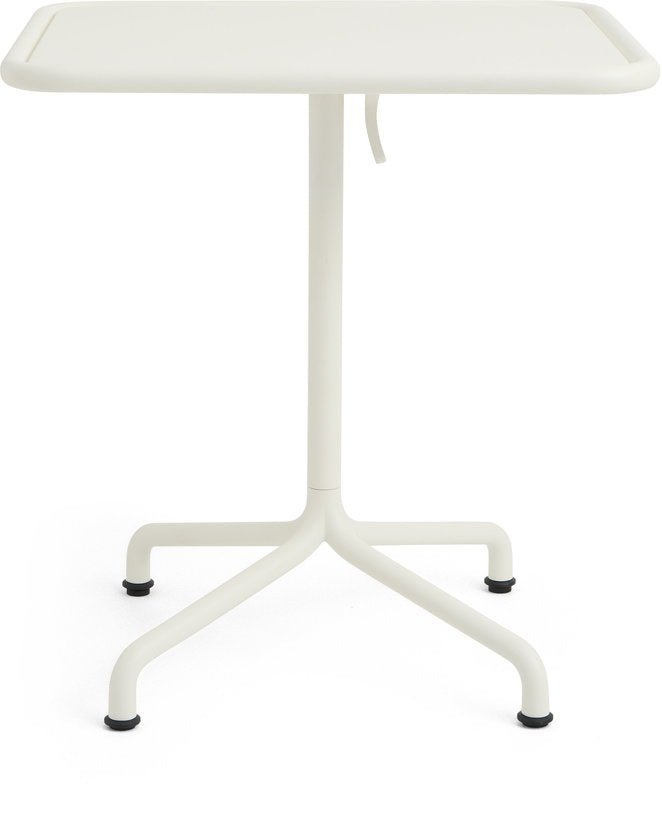 Table de jardin rectangulaire en aluminium laqué blanc cassé 60x70x74cm Deville - HAY - The Cool Republic