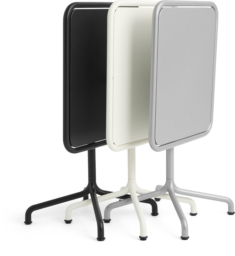 Table de jardin rectangulaire en aluminium laqué gris anthracite 60x70x74cm Deville - HAY - The Cool Republic