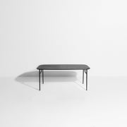 Table de jardin rectangulaire noire 180 cm Week-End - Petite Friture - The Cool Republic