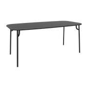 Table de jardin rectangulaire noire 220 cm Week-End - Petite Friture - The Cool Republic