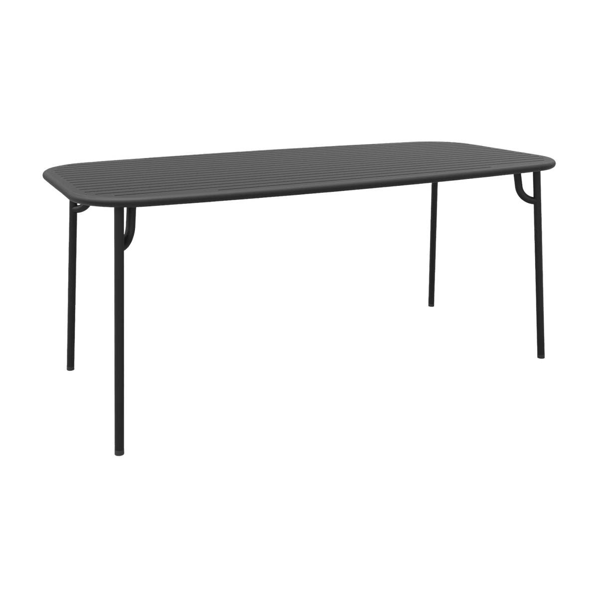 Table de jardin rectangulaire noire 220 cm Week-End - Petite Friture - The Cool Republic