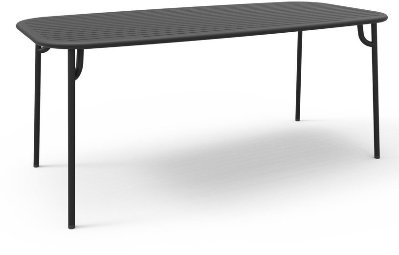 Table de jardin rectangulaire noire 220 cm Week - End - Petite Friture - The Cool Republic