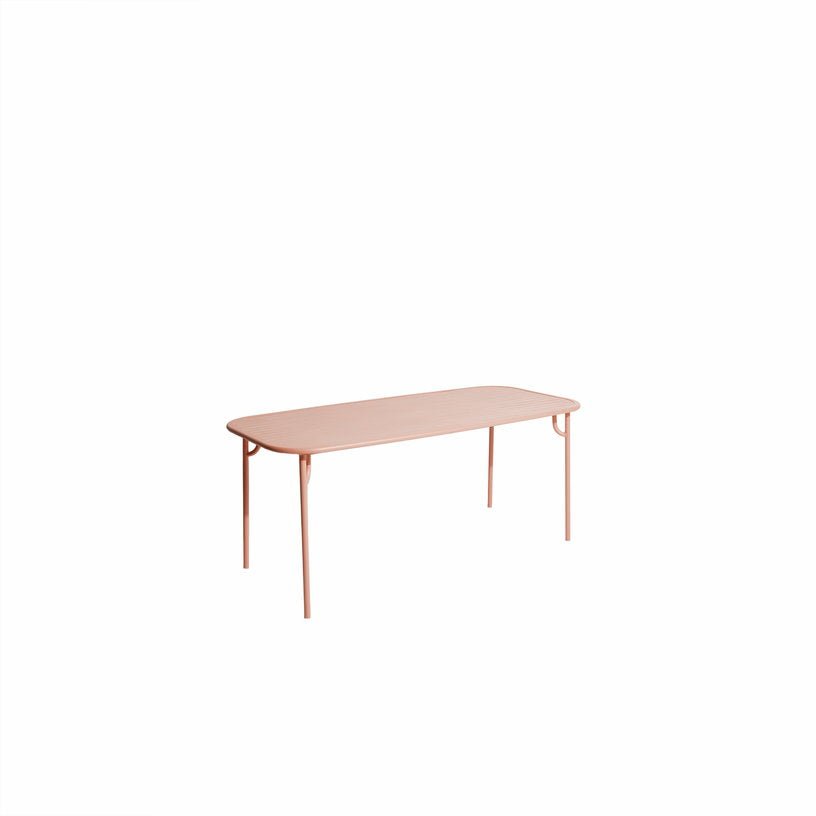 Table de jardin rectangulaire rose blush 180 cm Week end - Petite friture - The Cool Republic